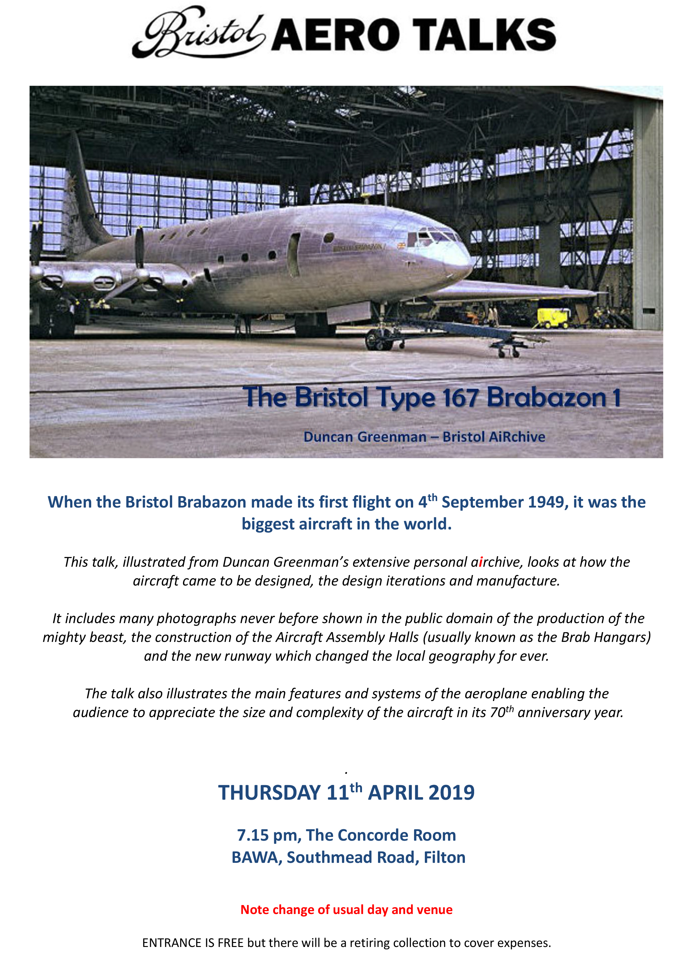 Flyer for 11th April 2019 PS