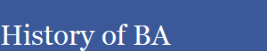 History of BA