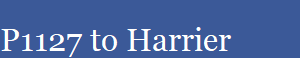 P1127 to Harrier